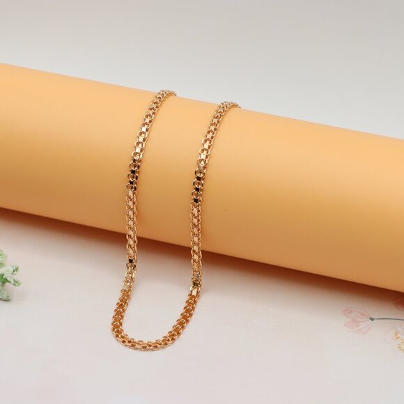 Chunky Rose Gold Chain Necklace – Bold 18 Inch Statement Piece, XPNL0205 - Picture 8 of 12